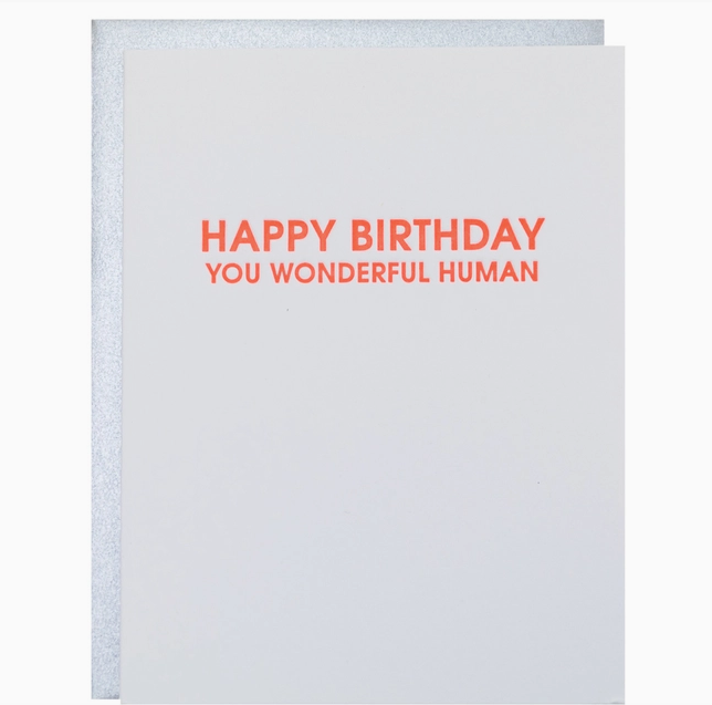 Chez Gagne Happy Birthday You Wonderful Human Card