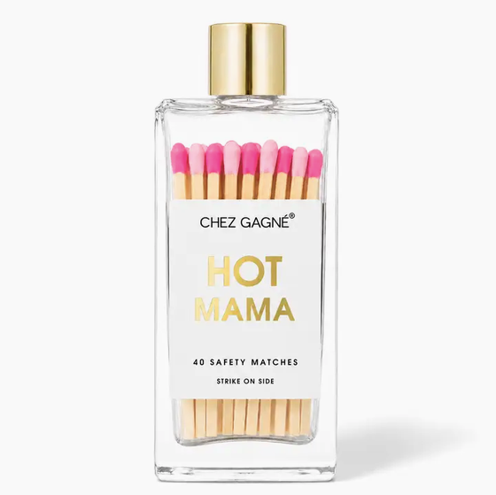 Chez Gagne Hot Mama - Glass Bottle Safety Matches