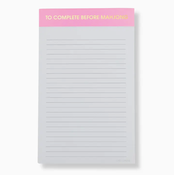 Chez Gagne To Complete Before Mahjong Notepad