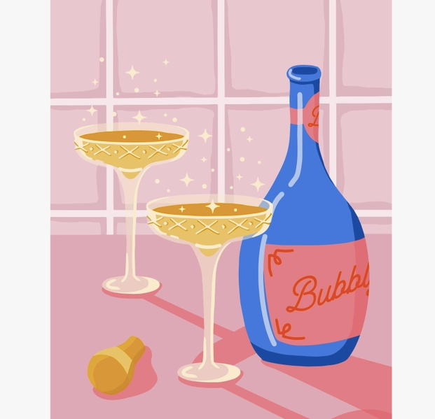 Pink Picasso Be Bubbly 8 x 10 Paint Kit