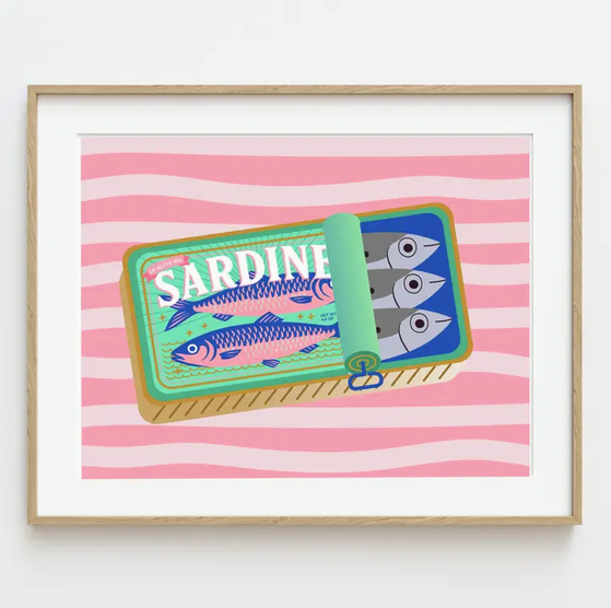 Pink Picasso Sealed with A Fish 8 x 10 Paint Kit