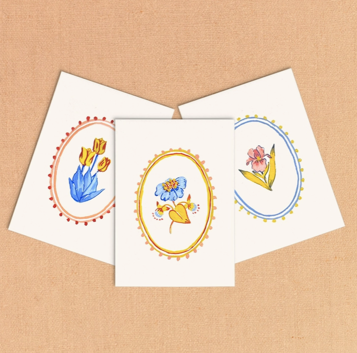 Antiquaria Mini Watercolor Kit: Folk Flowers