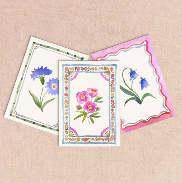 Antiquaria Mini Watercolor Painting Kit: Flowers