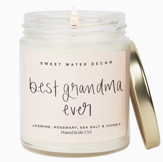 Sweet Water Decor Best Grandma Ever 9 oz Soy Candle