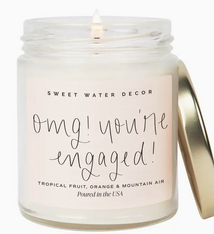 Sweet Water Decor Omg! You're Engaged! 9 oz Soy Candle
