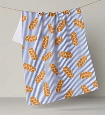 Geometry Challah Days Tea Towel