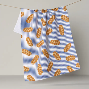 Geometry Challah Days Tea Towel