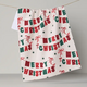 Geometry Christmas Banner Tea Towel