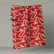 Geometry Holiday Bows Luxe Kitchen Towel