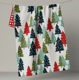 Geometry Pine Parade Luxe Kitchen Towel