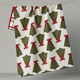 Geometry Ribbon Pines Luxe Kitchen Towel