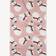 Geometry Snowman Tea Towel