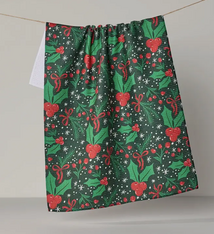 Geometry Sugarplum Florals Tea Towel