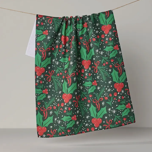 Geometry Sugarplum Florals Tea Towel