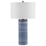 Outside The Box 29" Uttermost Montauk Blue Stripe Coastal Table Lamp
