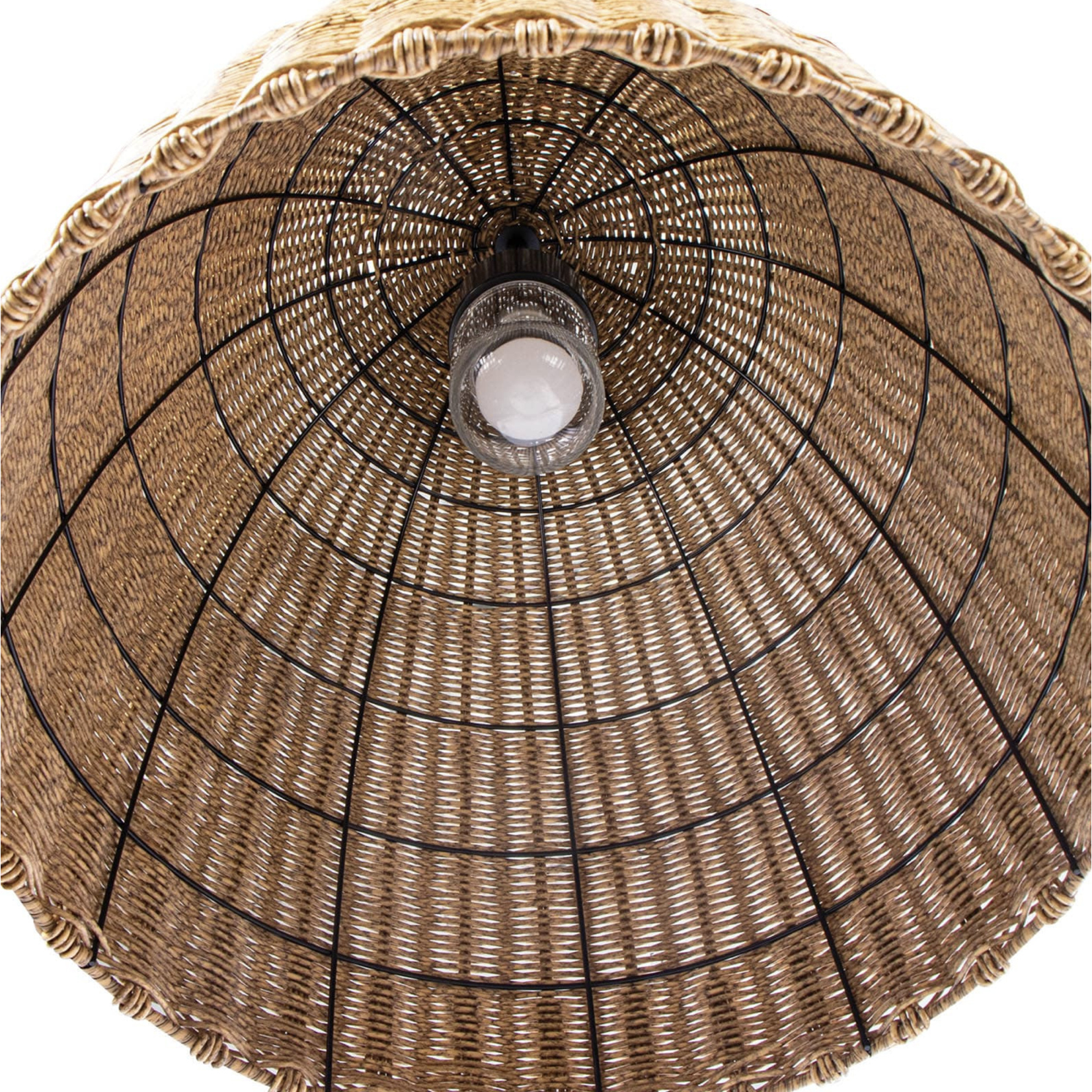 Outside The Box 30" Regina Andrew Indoor/Outdoor Beehive Large Natural Pendant