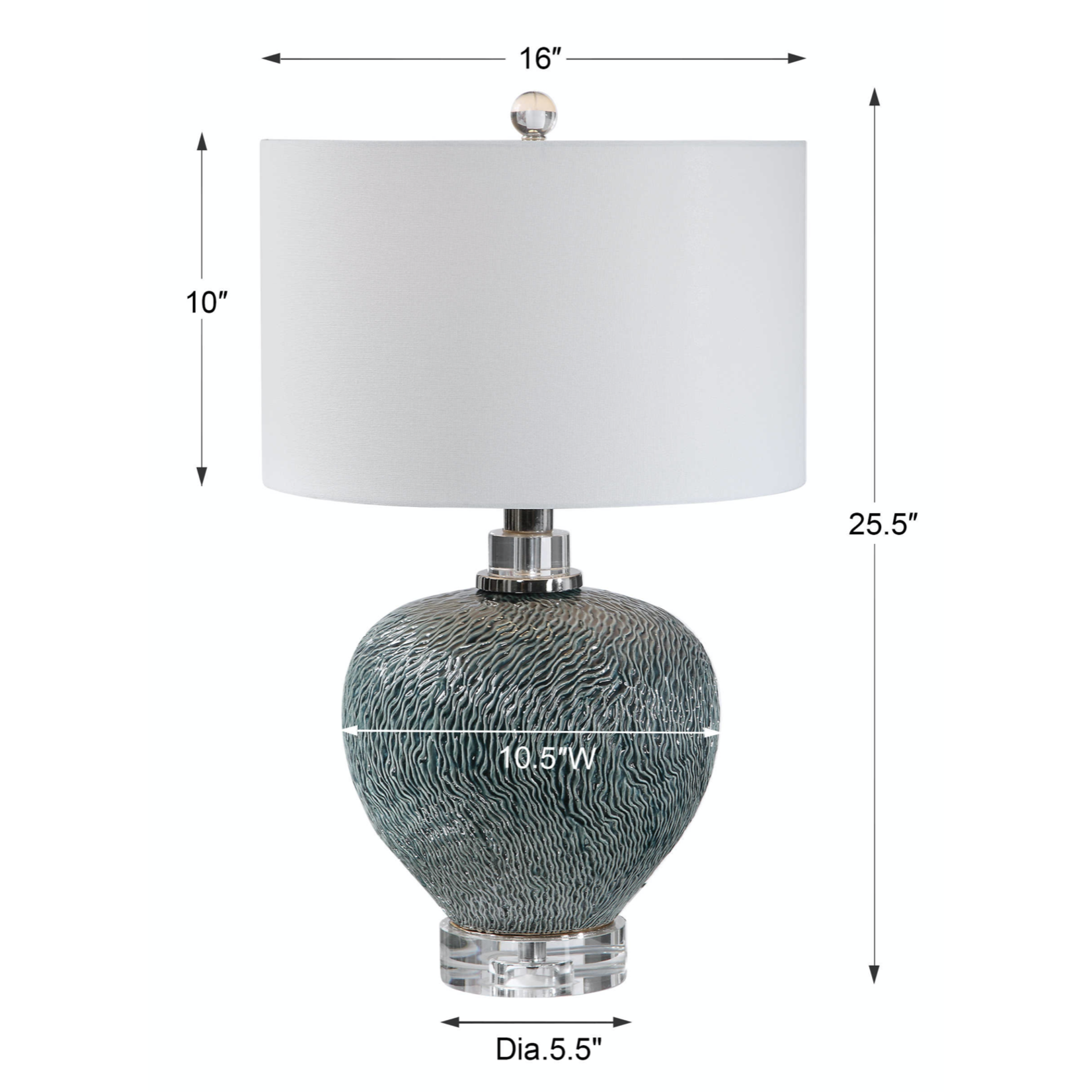 Outside The Box 26" Uttermost Almera Coral Inspired Table Lamp