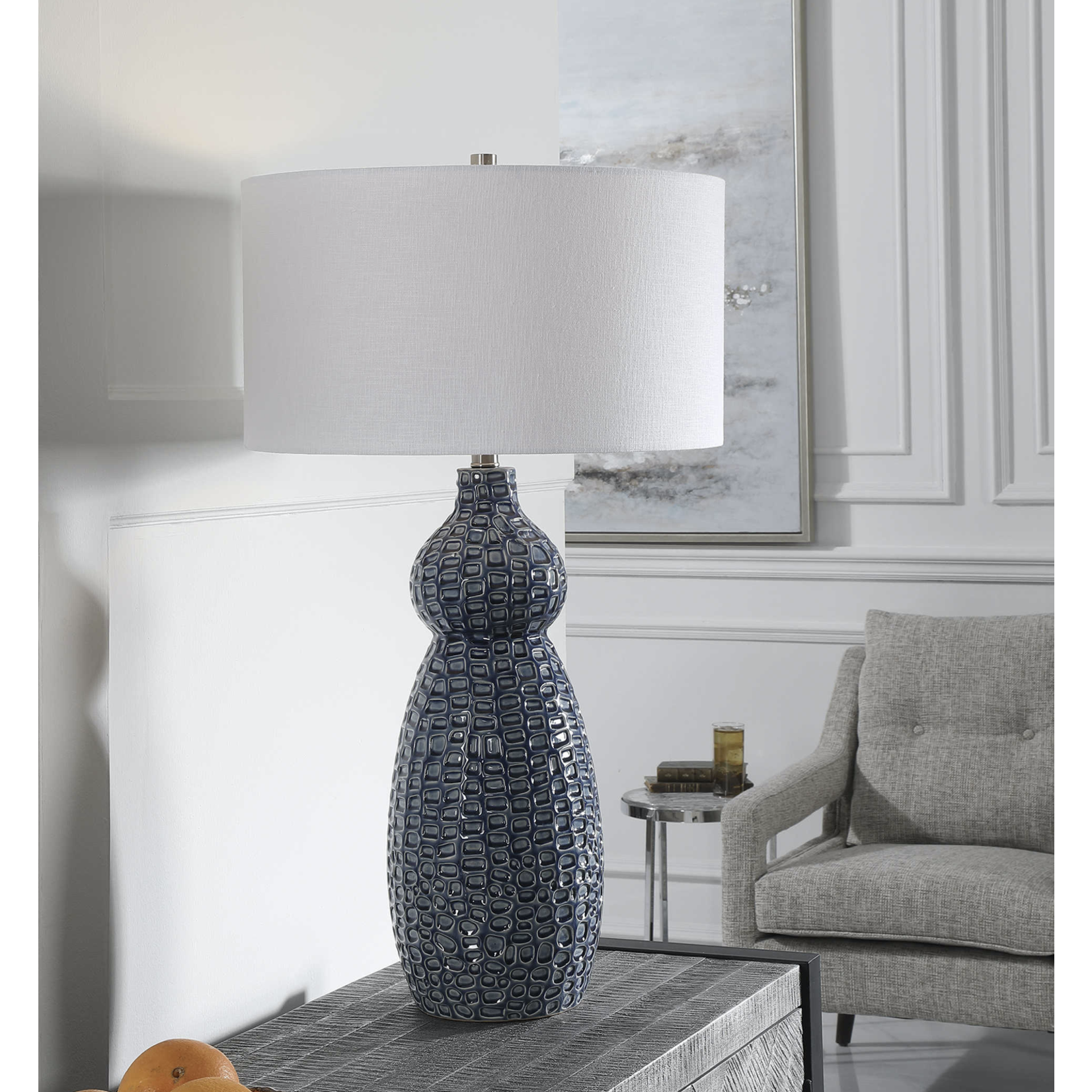 Outside The Box 32" Uttermost Holloway Geometric Table Lamp
