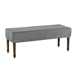 Outside The Box 49x19x8 Gray Washable Reversible Dining Bench Slipcover