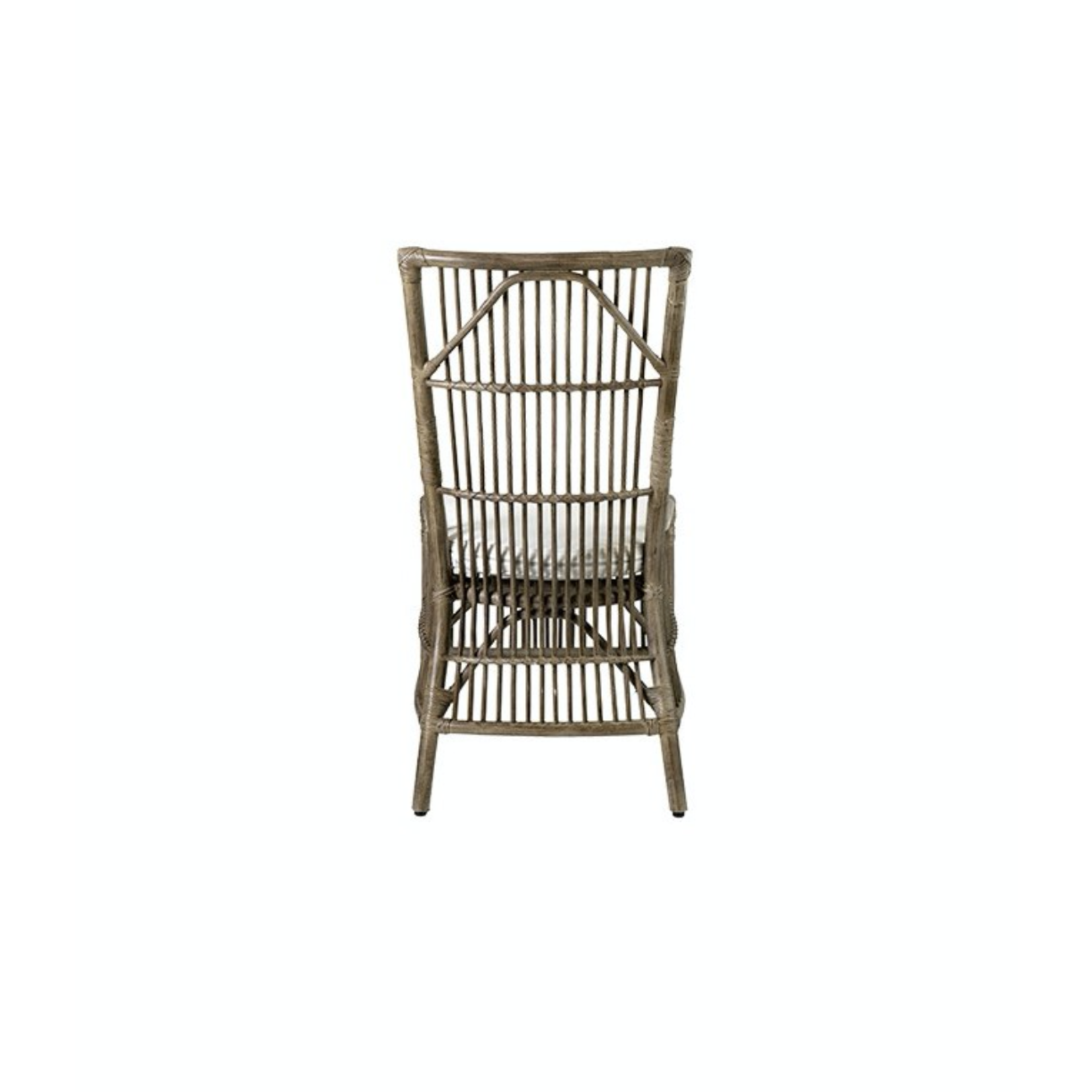 Outside The Box Winston Gray Rattan Dining Side Chair