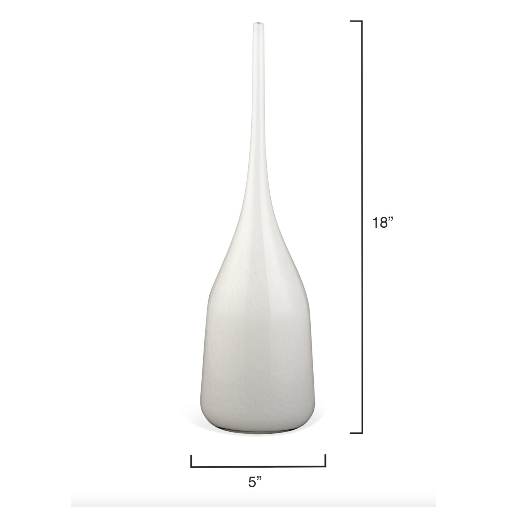 Outside The Box 21", 19" & 18" Set of 3 Pixie White Decorative Vases