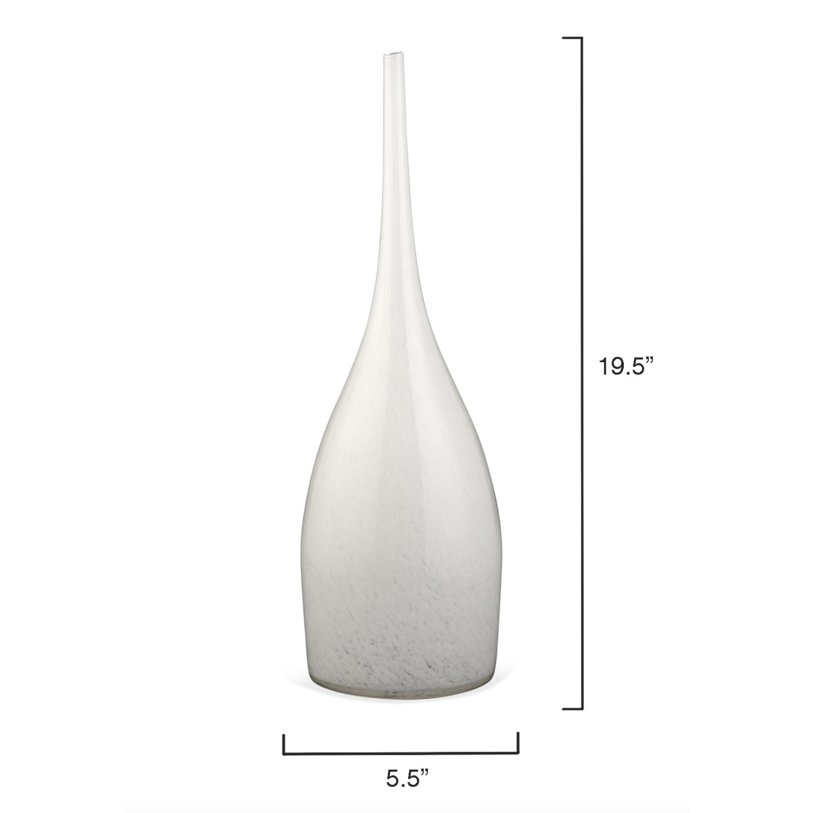 Outside The Box 21", 19" & 18" Set of 3 Pixie White Decorative Vases