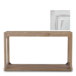 60x20x34 Dulwich Solid Mahogany Console In Weathered White