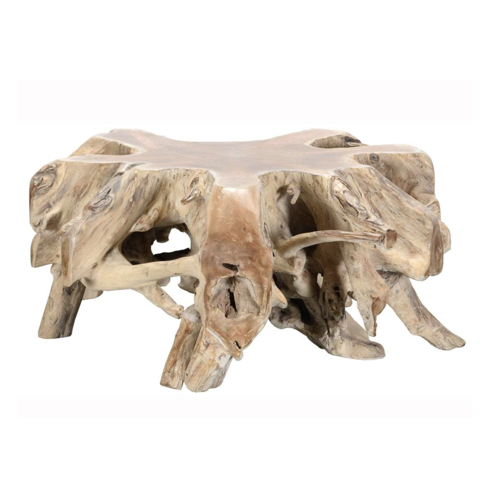 Outside The Box 41" Cypress White Washed Solid Wood Coffee Table
