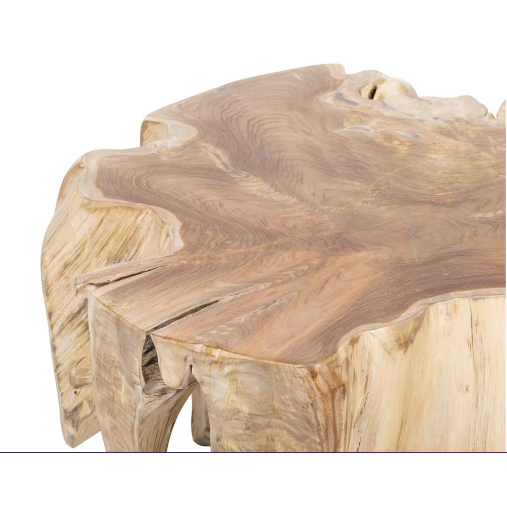 Outside The Box 41" Cypress White Washed Solid Wood Coffee Table
