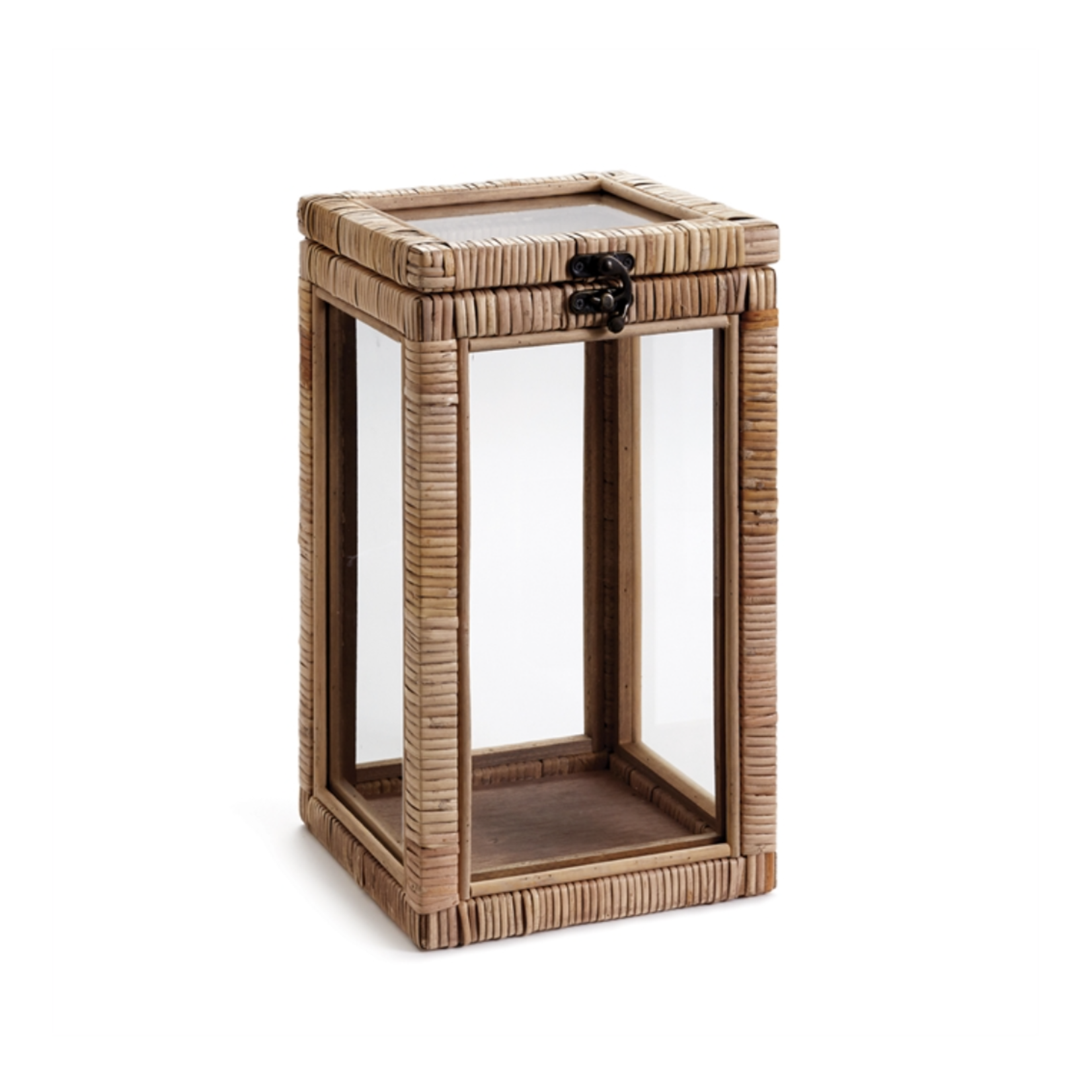 Outside The Box 14" Barclay Butera Rattan & Wood Frame Display Box