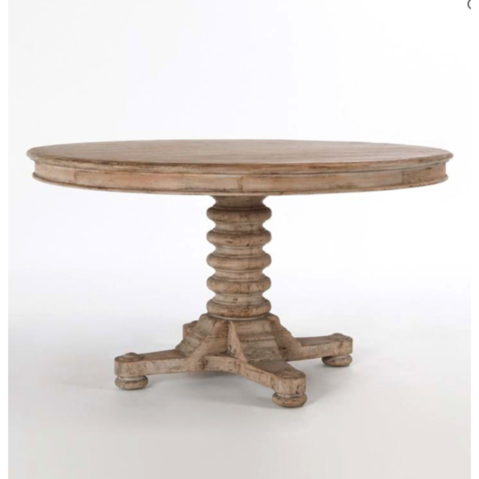 Outside The Box 55" Bellinger Reclaimed Pine Round Dining Table