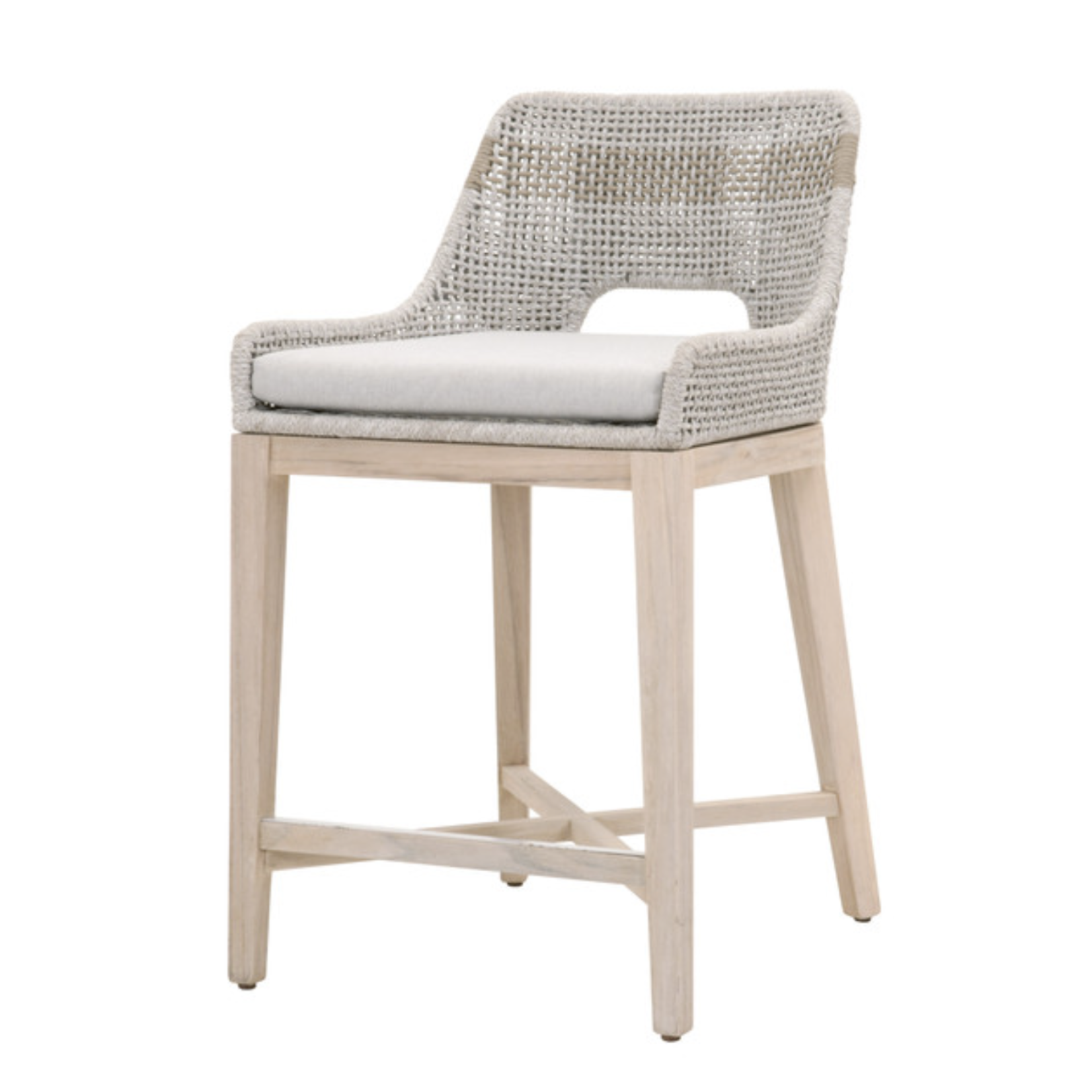 Outside The Box 26" Essentials For Living Tapestry Outdoor Counter Stool Taupe