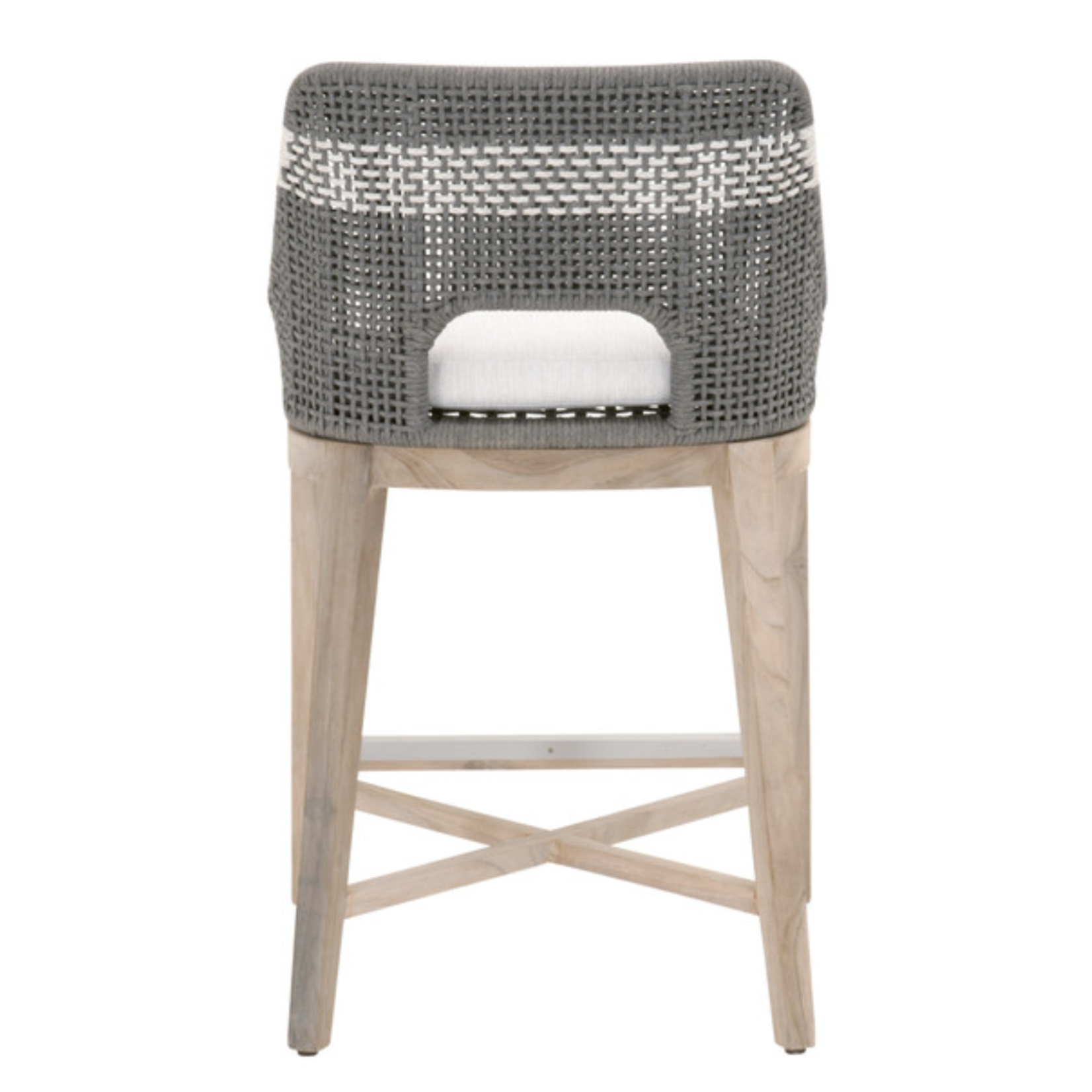 Outside The Box 26" Essentials For Living Tapestry Outdoor  Counter Stool Dove