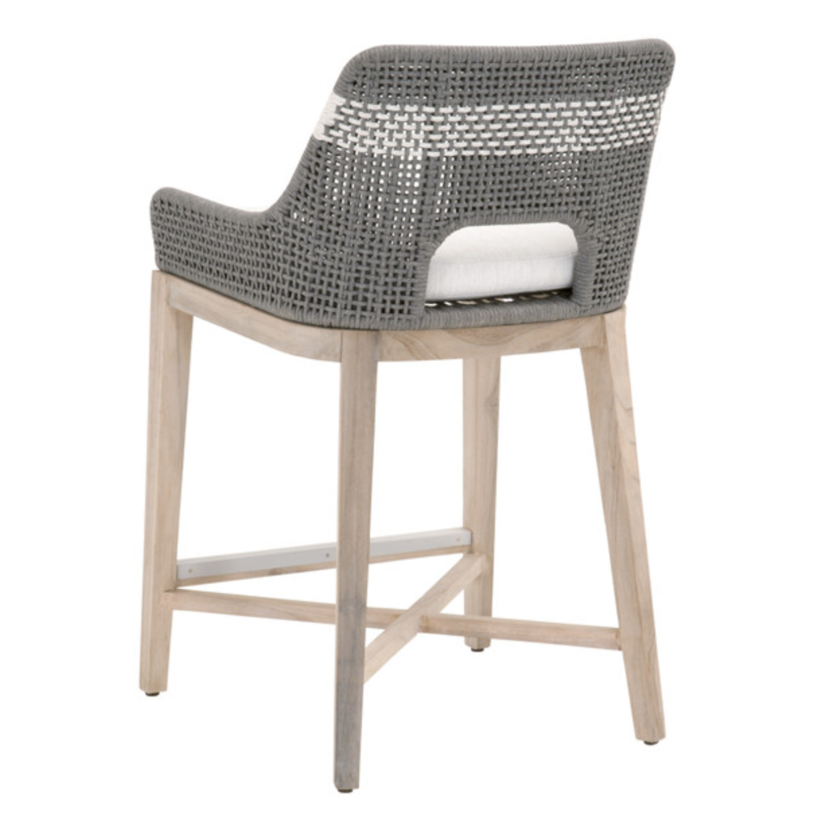 Outside The Box 26" Essentials For Living Tapestry Outdoor  Counter Stool Dove