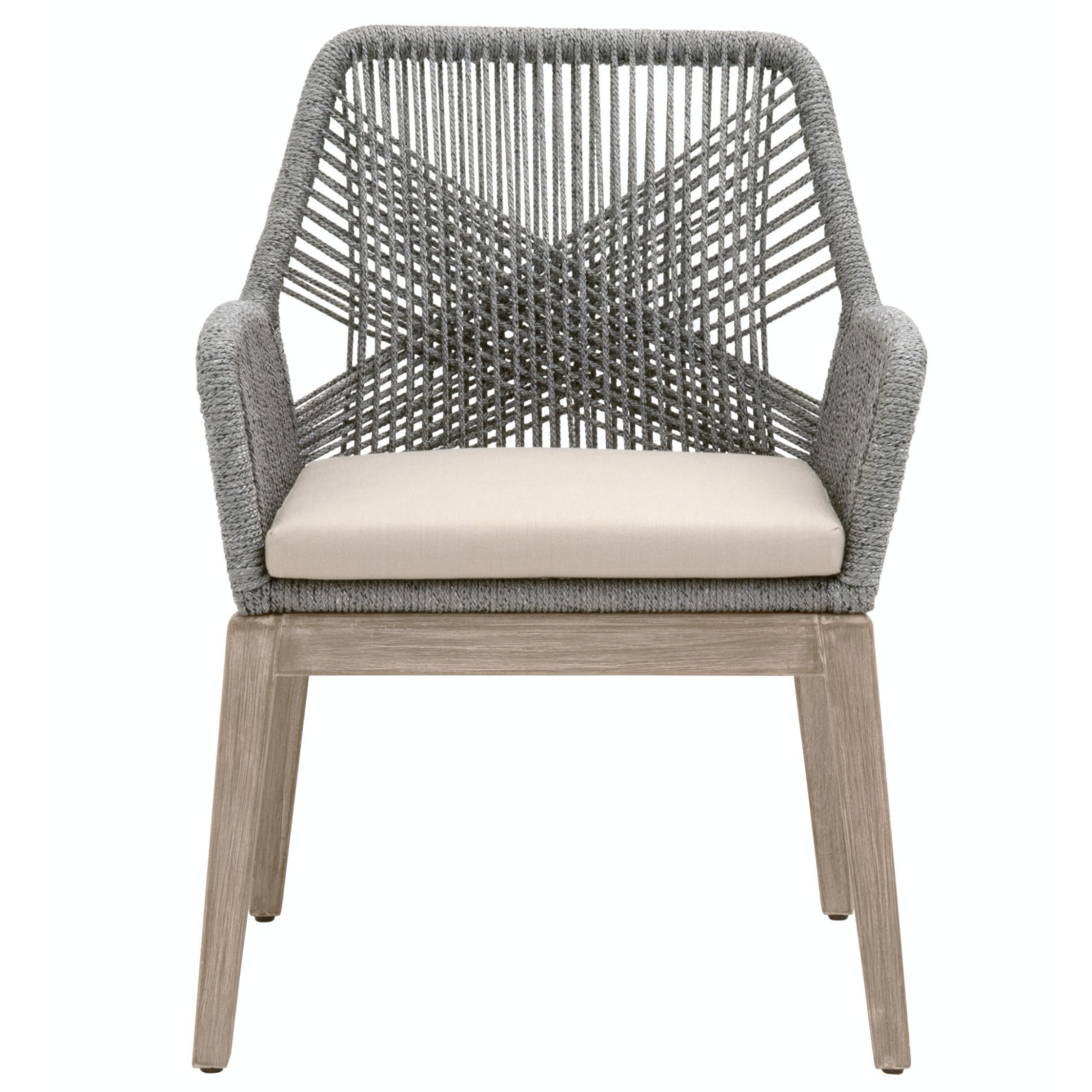 Essentials For Living Loom Dining Chair W/ Arm Platinum