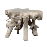 Outside The Box 24x18 Sustainable Cypress Teak Root End Table