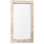 Outside The Box 60x33 Rubio Light Warm Wash  Polished Elm Wood Rectangle Mirror