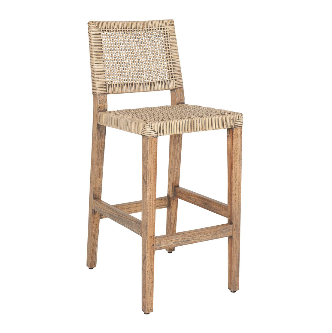 wood bar stools with wicker seats