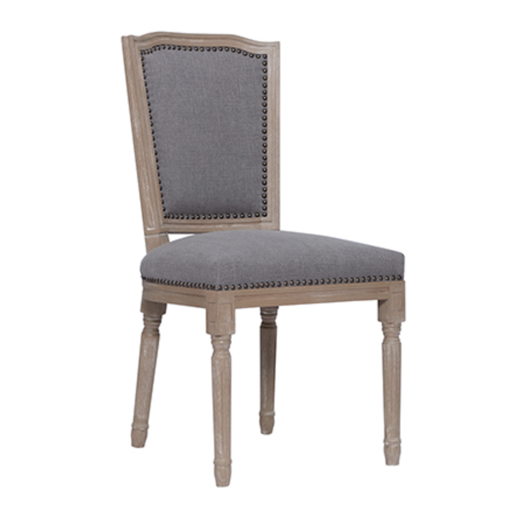 Outside The Box Arthas Beech Wood Frame & Grey Performance Fabric Dining Chair