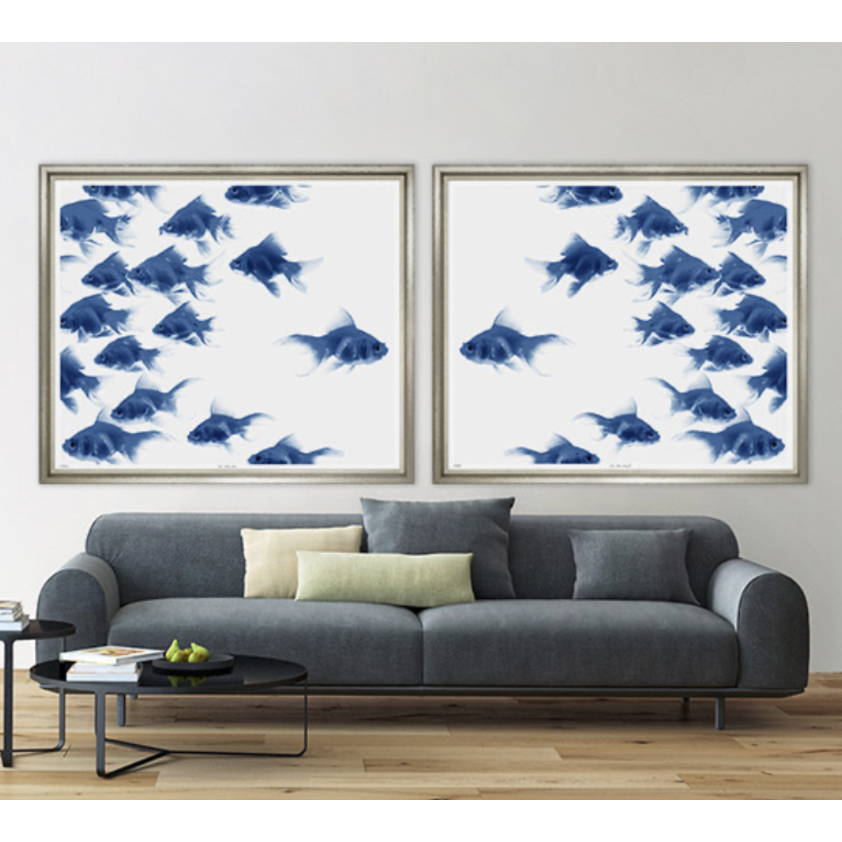 Outside The Box 50x43 Trowbridge The Other Way 1 White Frame With Linen Slip