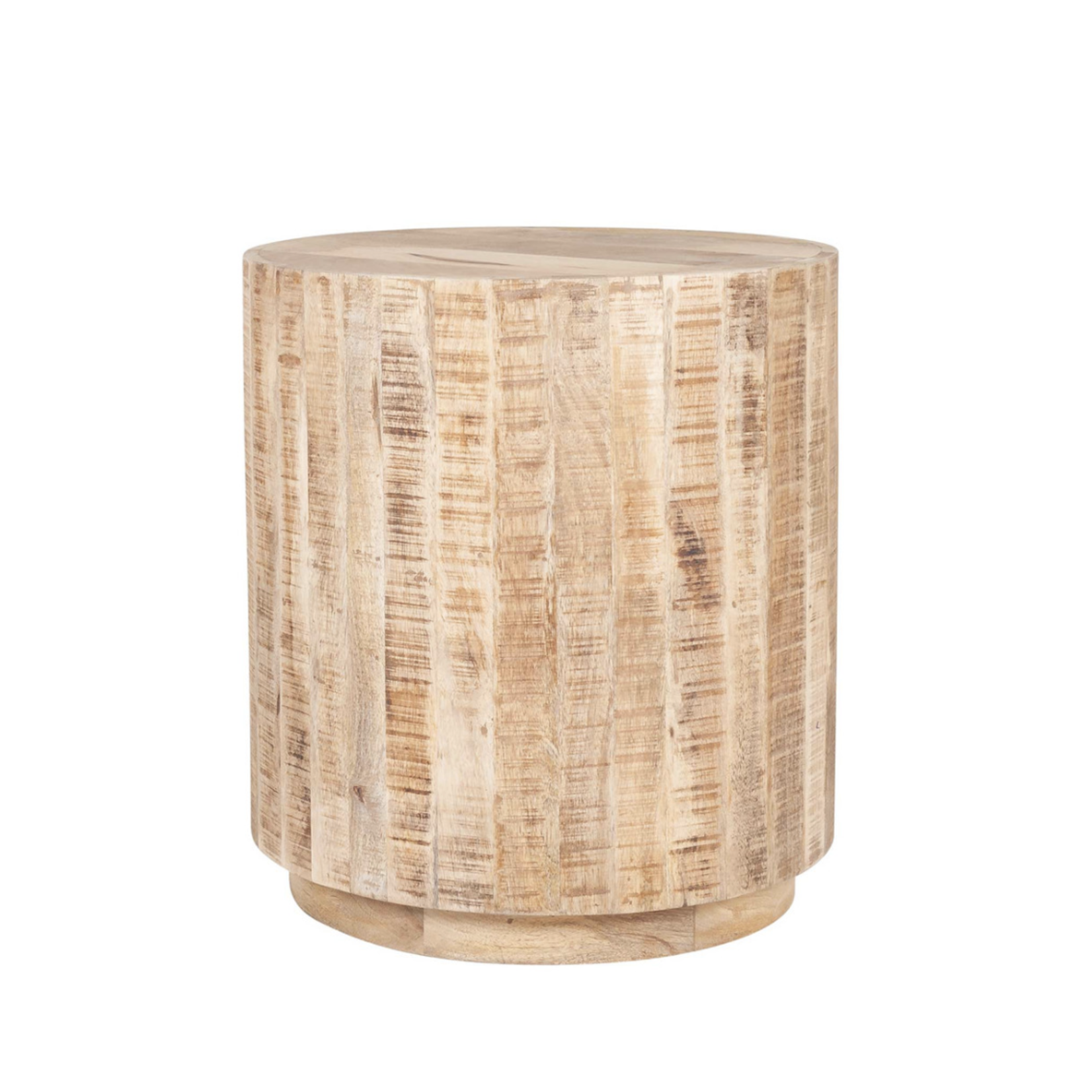 Outside The Box 20" Maison Natural Wood Round Side Table