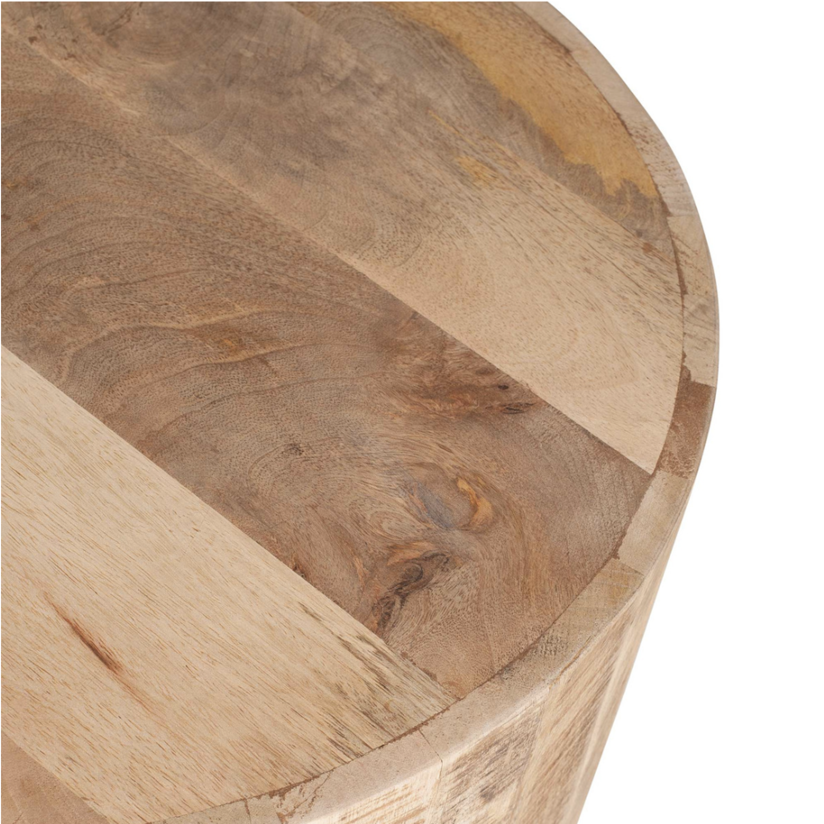 Outside The Box 20" Maison Natural Wood Round Side Table