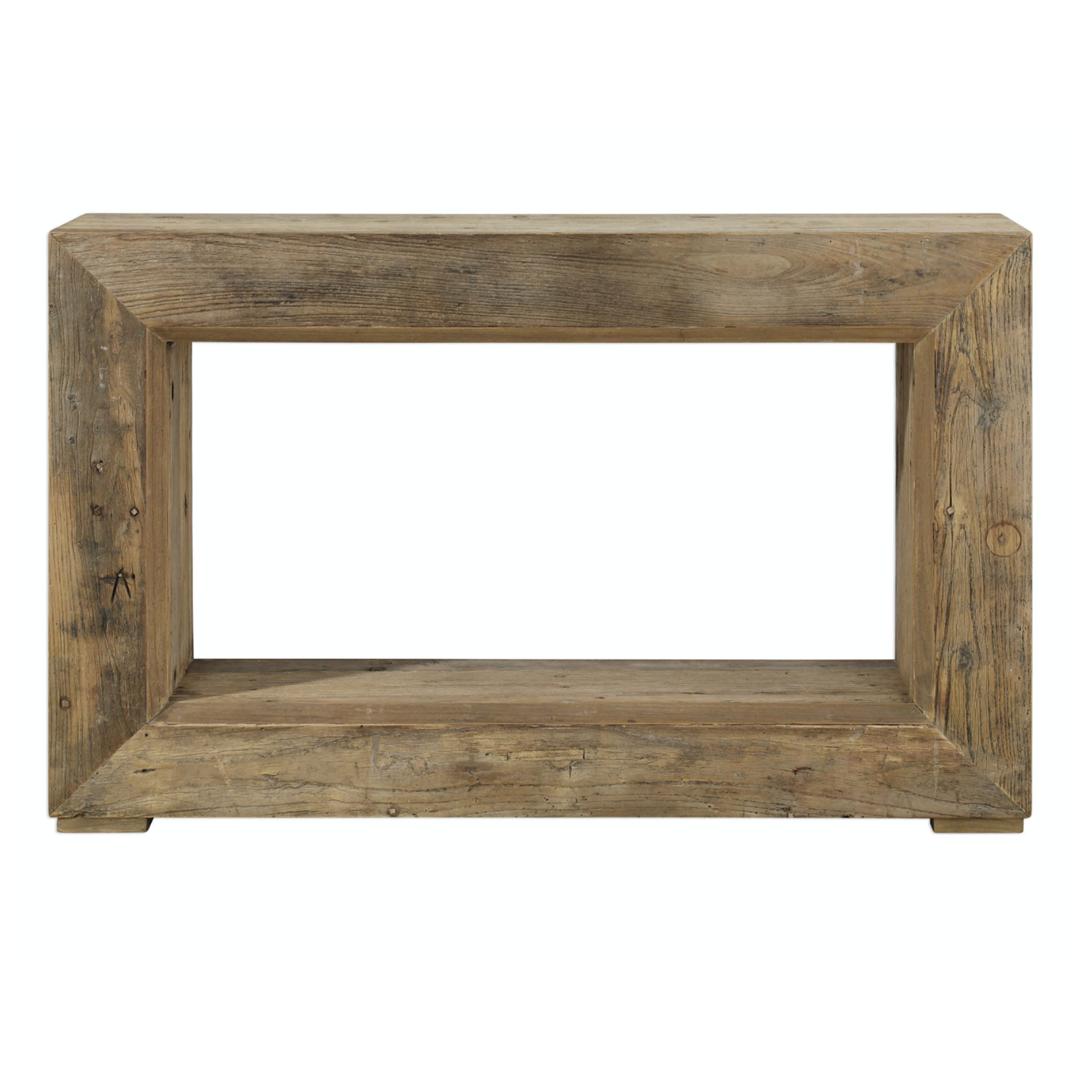 Outside The Box 52x12x34 Brady Reclaimed Solid Elm Wood Console Table