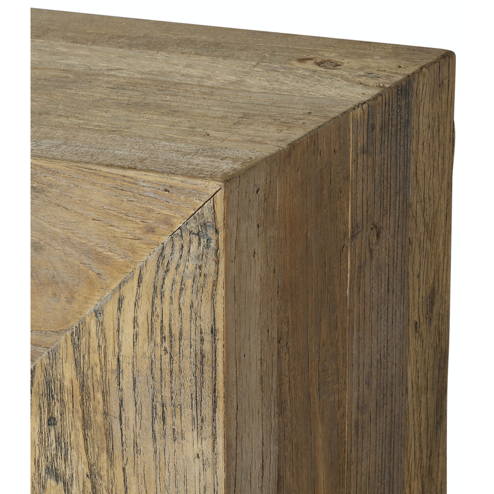 Outside The Box 52x12x34 Brady Reclaimed Solid Elm Wood Console Table