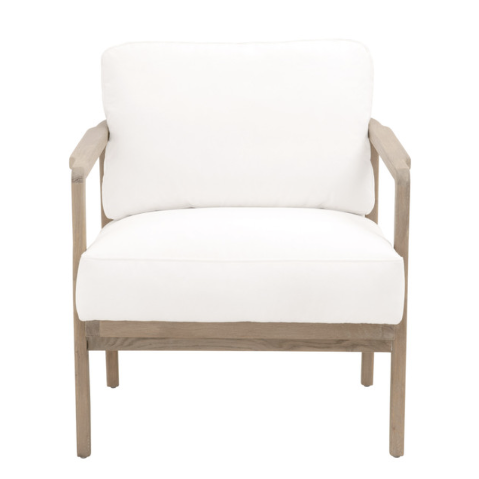 Outside The Box Harbor Club Peyton Pearl LiveSmart Solid Oak Wood Chair