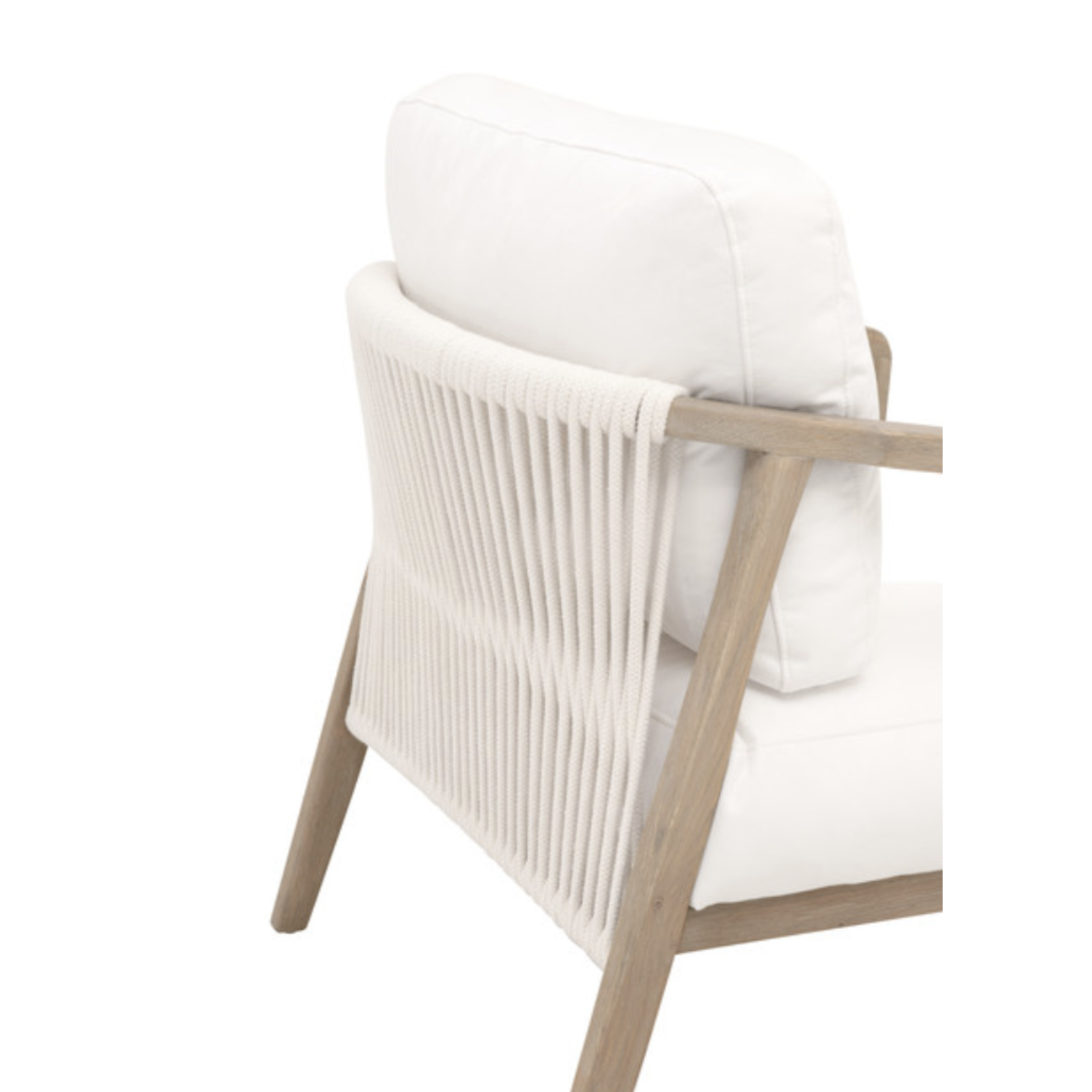 Outside The Box Harbor Club Peyton Pearl LiveSmart Solid Oak Wood Chair