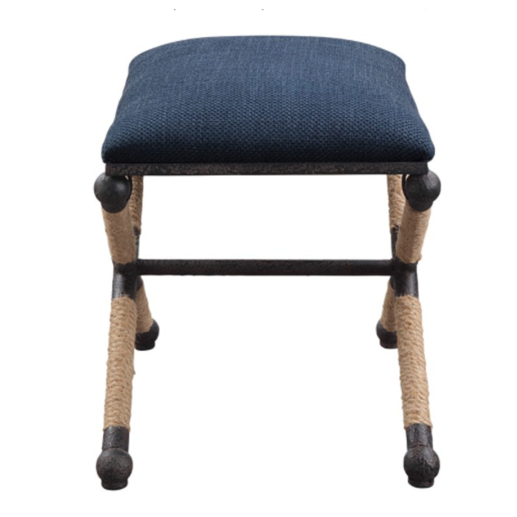 Outside The Box 24x16x21 Firth Rustic Navy Small Bench