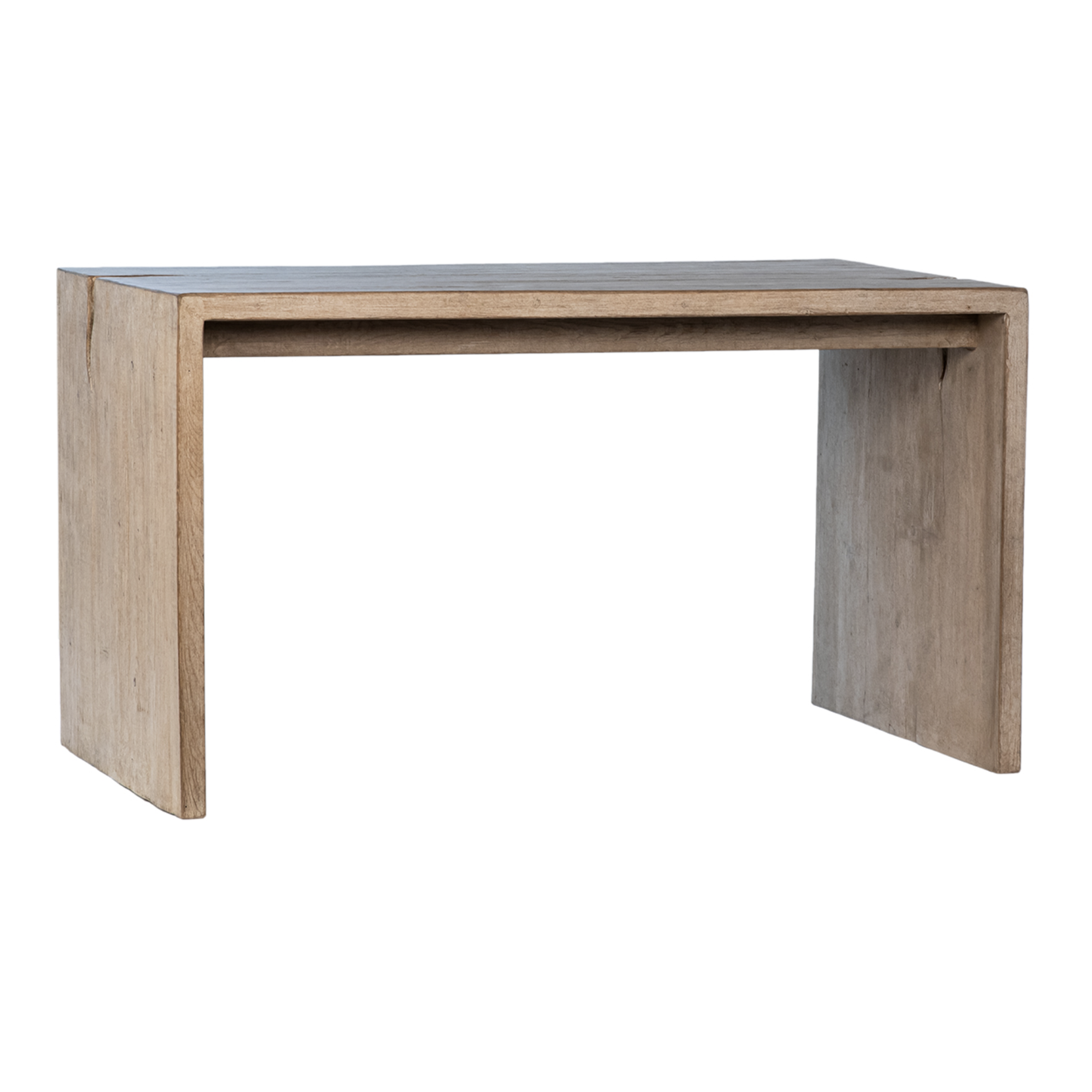 Outside The Box 54x28x30 Merwin White Washed Reclaimed Pine Desk