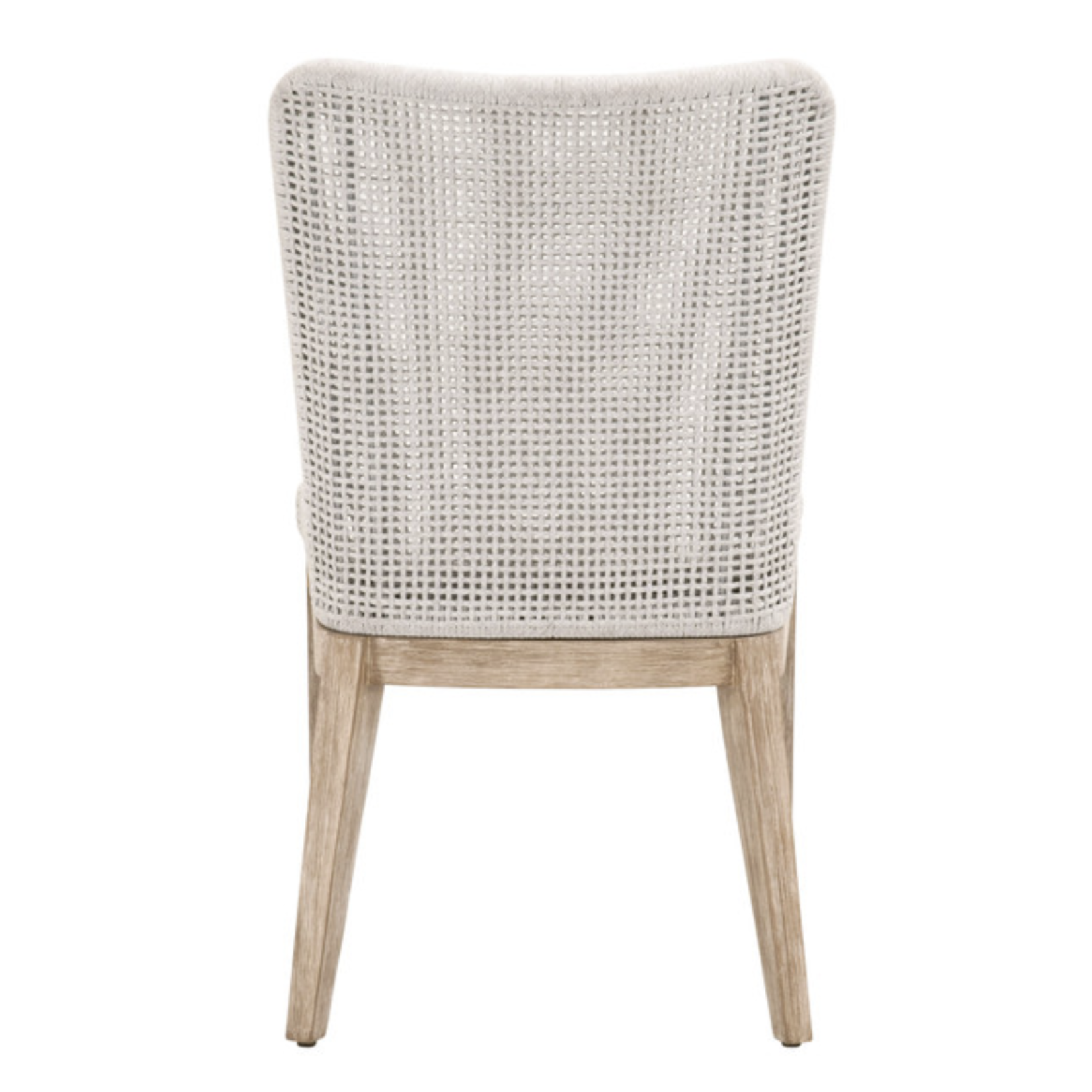 Outside The Box Essentials For Living Mesh White Rope Weave Dining Chair