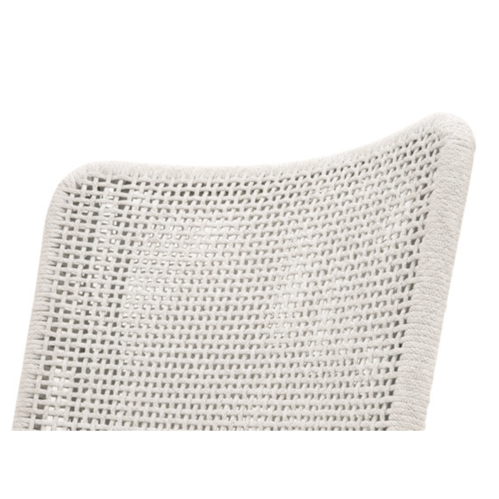 Outside The Box Essentials For Living Mesh White Rope Weave Dining Chair